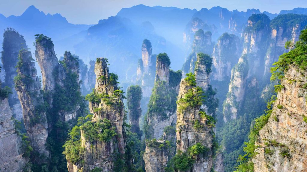 Zhangjiajie National Forest Park in Hunan Province, China